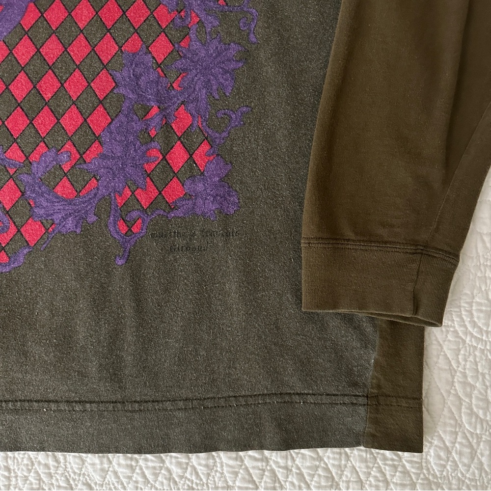 Marithe Francois Girbaud Vtg 80s Graphic Turtleneck Shirt Sz Large - Picture 5 of 9